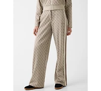 Guess Women's Jacquard Straight Leg Pants