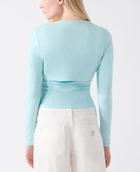 Guess Women's Wren Cutout Long-Sleeve Knit Top