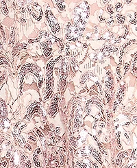 Emerald Sundae Juniors' Sequined Lace Fit & Flare Dress