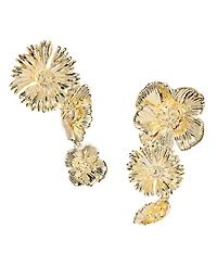 Kendra Scott 14k Gold Over Brass Cailey Flower Statement Earrings