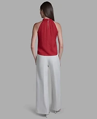 Bcbg Women's Ruffle Halter Neck Top