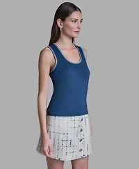 Bcbg Women's Scoop Neck Sleeveless Knit Top