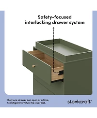 Storkcraft California 3 Drawer Chest With Topper