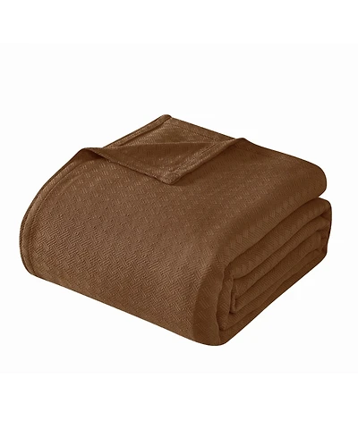 Vince Camuto Classic Cotton Blanket, Twin/Twin Xl