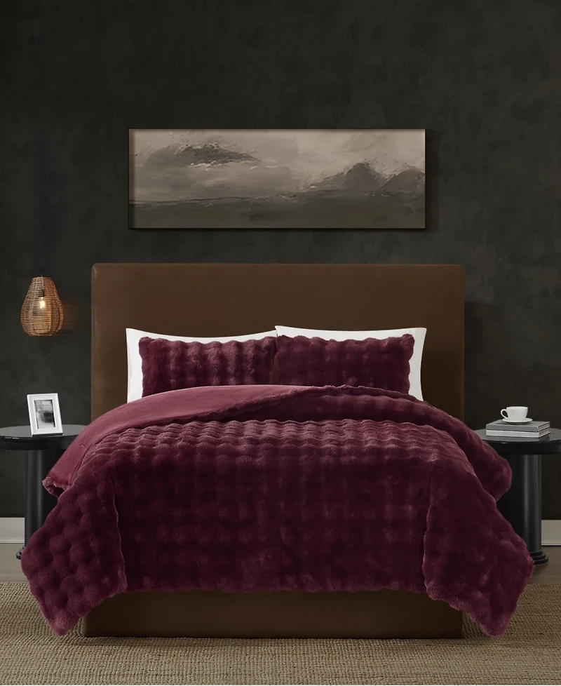 Frye Bubble Faux Fur 2-Pc. Comforter Set, Twin/Twin Xl