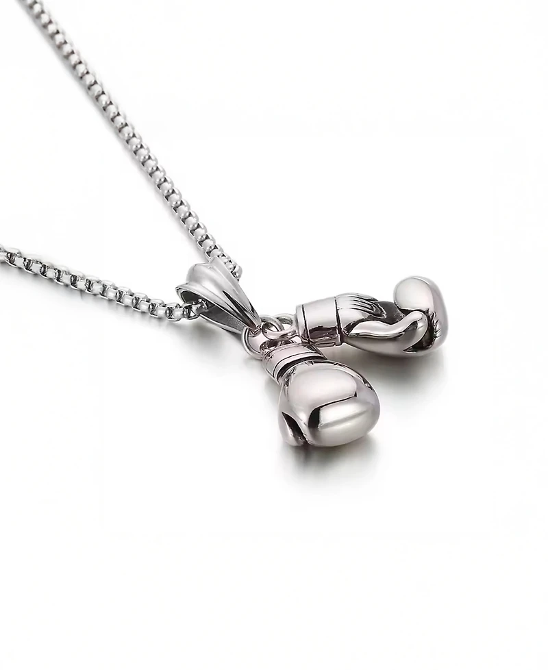 Rhona Sutton Men's Boxing Glove Stainless Steel Pendant Necklace