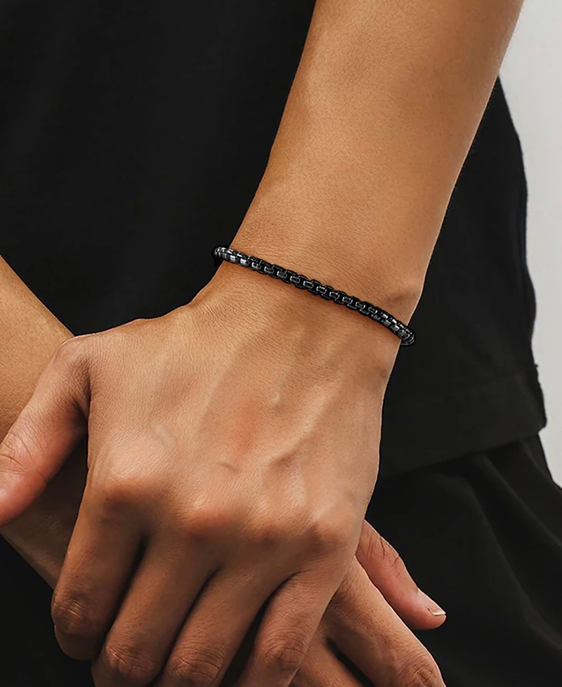 Rhona Sutton Men's Stainless Steel Rolo Chain Bracelet