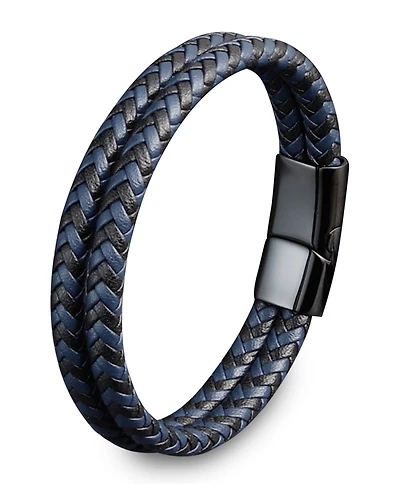 Rhona Sutton Men's Drakon Leather & Stainless Steel Bracelet