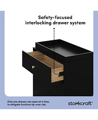 Storkcraft California 3 Drawer Chest with Topper