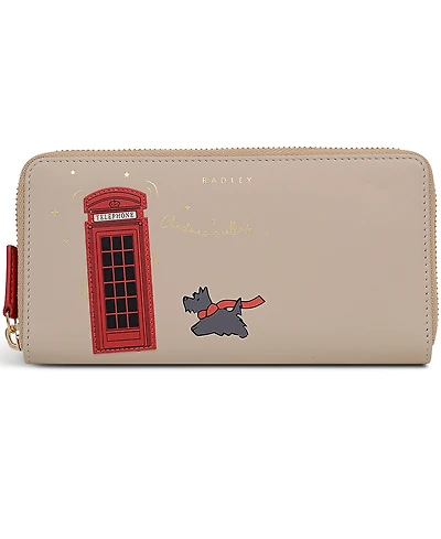 Radley London Christmas Is Calling Mini Zip Around Wallet