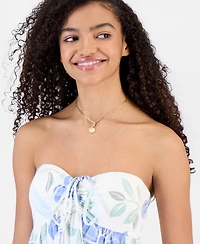 Sincerely Jules Juniors' Convertible Halter Babydoll Mini Dress