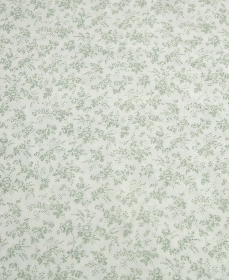 Laura Ashley Floral Toile 300-Thread Count Cotton Sateen 3-Pc. Sheet Set, Twin