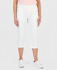 Style & Co Petite Seam-Detail Utility Capri Pants, Macy's Exclusive