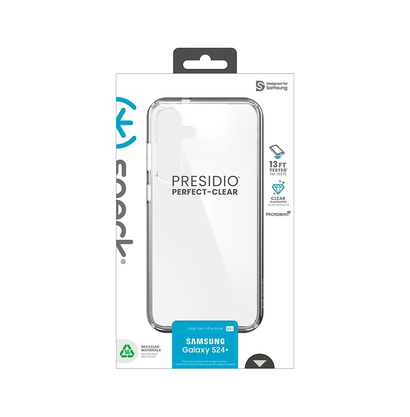 Speck Presidio Perfect Clear Case for Samsung Galaxy S24 Plus