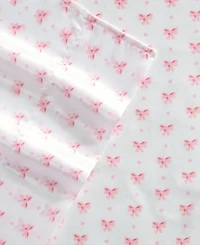 Laura Ashley Printed Satin Heart of Mine -Pc. Sheet Set