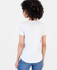 Style & Co Petite Flag Short-Sleeve Perfect T-Shirt, Macy's Exclusive