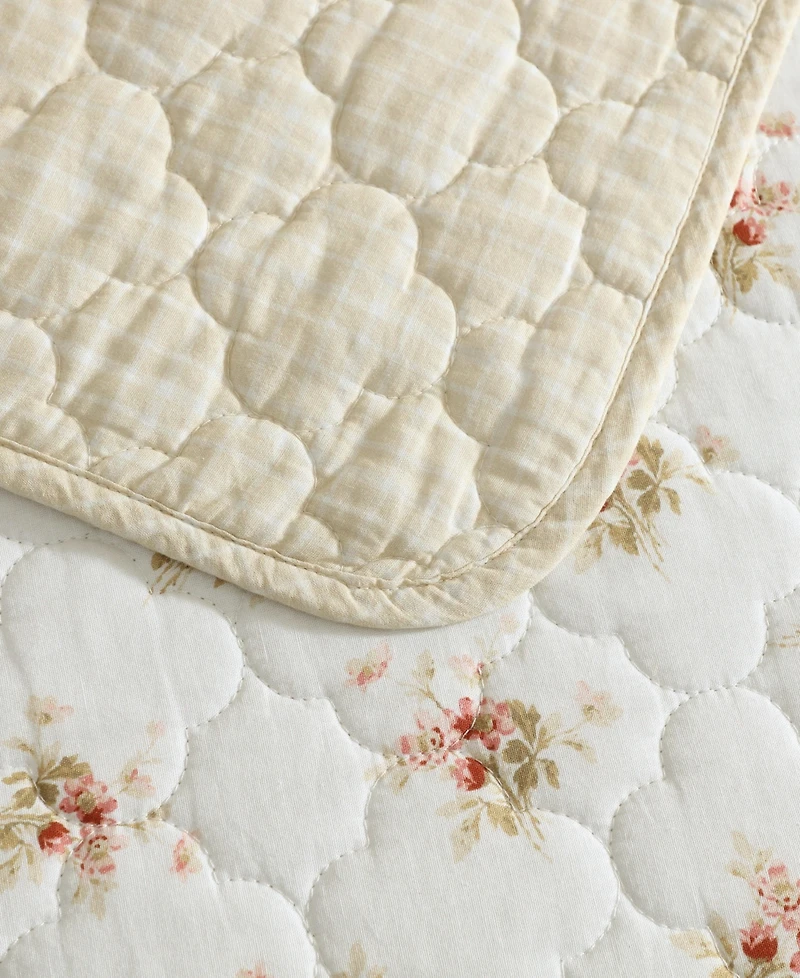Laura Ashley Dorrie Reversible -Pc. Quilt Set