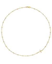 Macy's Beaded Chain Necklace in 10k Gold