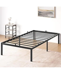 gaomon 14 Inch Twin Bed Frame with Storage,Metal Platform Twin Bed Frame No Box Spring Needed Steel Slat Support Easy Assembly