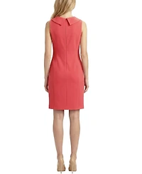 Ny Collection Women's Sleeveless Shawl Collar Dress