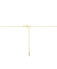 Unwritten Cubic Zirconia and Pearl Horseshoe Cluster Charm Pendant Necklace