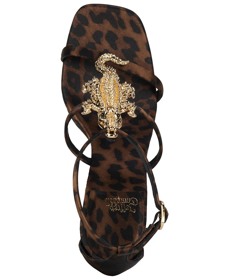 Jeffrey Campbell Women's Swamped Embellished Sculpted Wedge Sandals