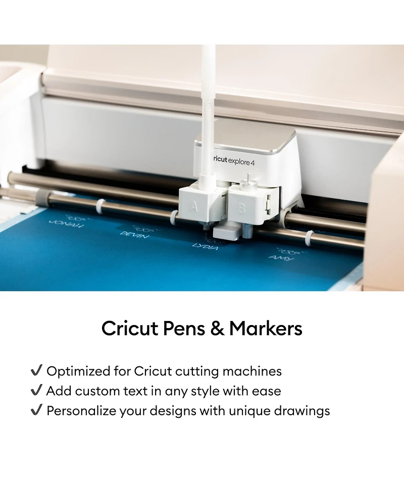 Cricut Acrylic Gel Pens Set, 1.0 mm, 6 Count - For use with Maker, Explore, & Venture Machines