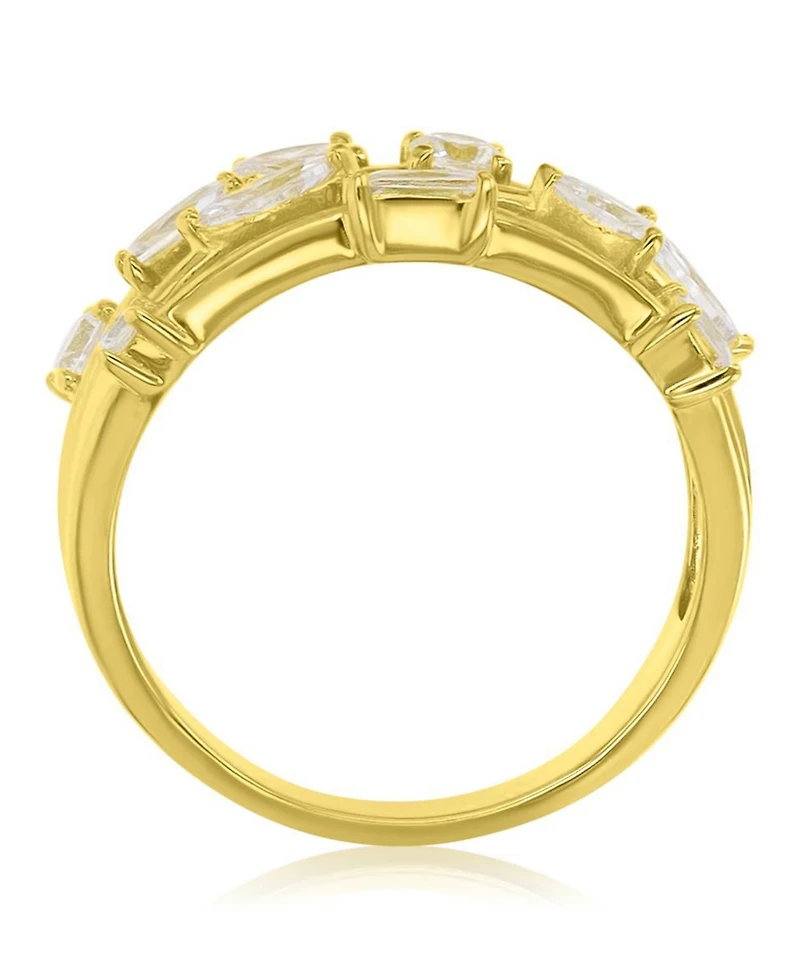 Macy's Multi-Shaped Cubic Zirconia Ring 14k Yellow Gold Over Sterling Silver