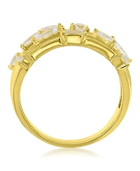 Macy's Multi-Shaped Cubic Zirconia Ring 14k Yellow Gold Over Sterling Silver
