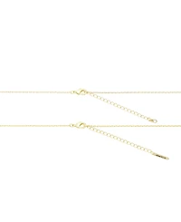 Unwritten Cubic Zirconia and Mother of Pearl Mom Cross Pendant Layered Necklace Set