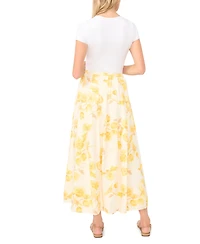 Vince Camuto Women's Pleated Straight Hem Maxi Skirt