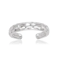 Curata Jewelry Solid 10K or Adjustable Sparkle-Cut Band toe ring