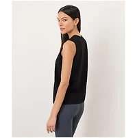 Pact Women's Cotton Slub High Neck Tank Top