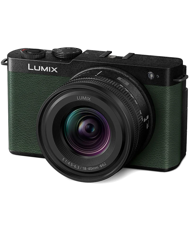 Panasonic Lumix S9 Mirrorless Camera with 18-40mm f/4.5-6.3 Lens, Olive Green
