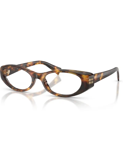 Miu Women's Oval Eyeglasses, Mu 03ZV