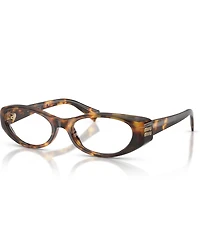 Miu Women's Oval Eyeglasses, Mu 03ZV