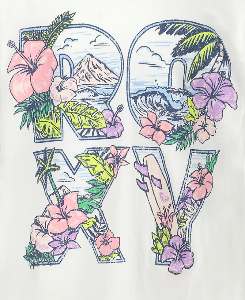 Roxy Girls' 7-16 Paradisus Crewneck Oversized T-Shirt