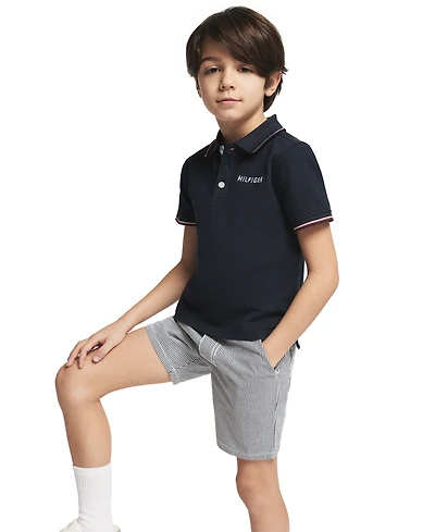 Tommy Hilfiger Boys 2T-7 2-Piece Woven Short Set