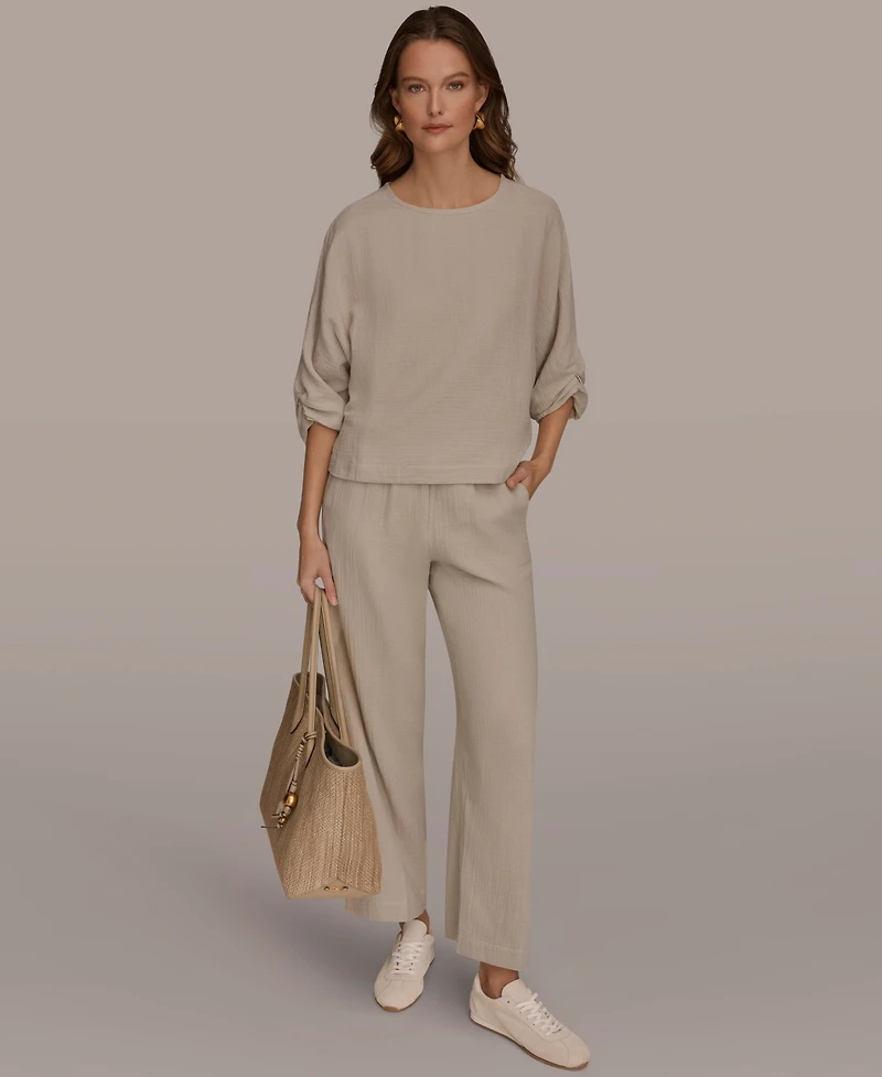 Donna Karan Weekend Women's Boat Neck Blouse