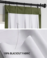 Half Price Drapes French Pleat Signature Velvet Blackout Curtain