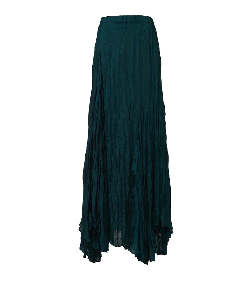 Leem Women's Asymmetric Plisse Skirt