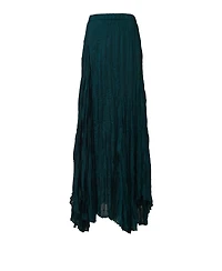 Leem Women's Asymmetric Plisse Skirt