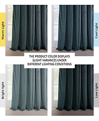 Half Price Drapes French Pleat Heritage Plush Velvet Room Darkening Curtain