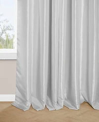 Half Price Drapes French Pleat Faux Silk Taffeta Blackout Curtain