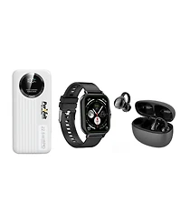 Pursonic Ultimate Mobile Essentials Bundle – Smart Watch, 10,000mAh Power Bank & True Wireless Earbuds