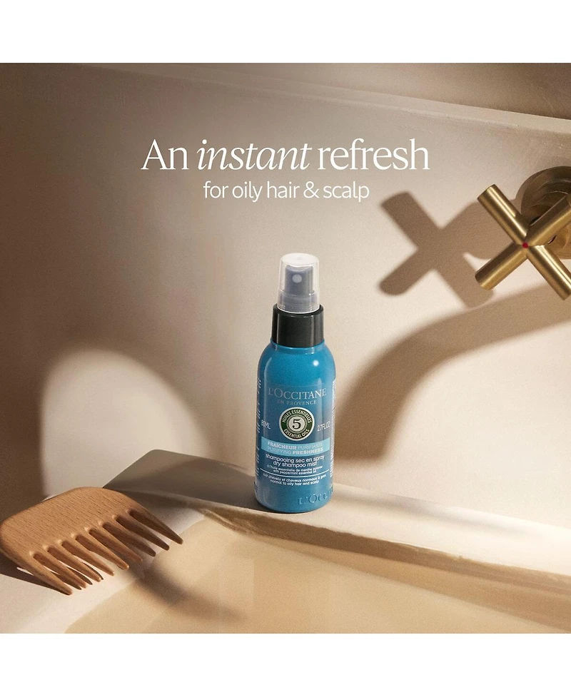 L'Occitane Purifying Freshness Dry Shampoo Mist 2.70 fl oz