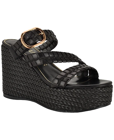 Guess Women's Evana Woven Platform Wedge Sandals