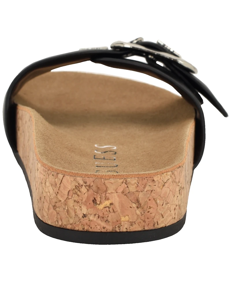 Guess Women's Locela Ornamented Cork Footbed Sandals