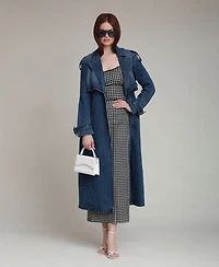 Avec Les Filles Women's Long-Sleeve Oversized Dress