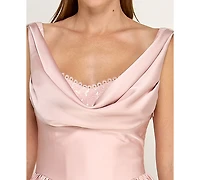 Seni & Cade Junior's Cowl Neck Short Dress